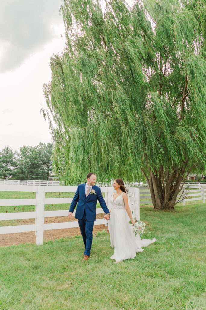A bride and groom walk under a willow tree at Northfork Farms

Central Illinois Wedding Photographer. 

Photos by Amanda Banik Photography